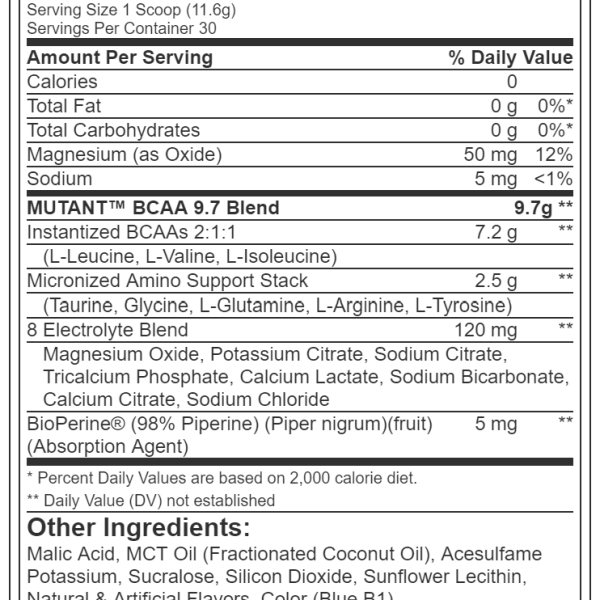 Mutant BCAAs 9.7 348g NutriSport