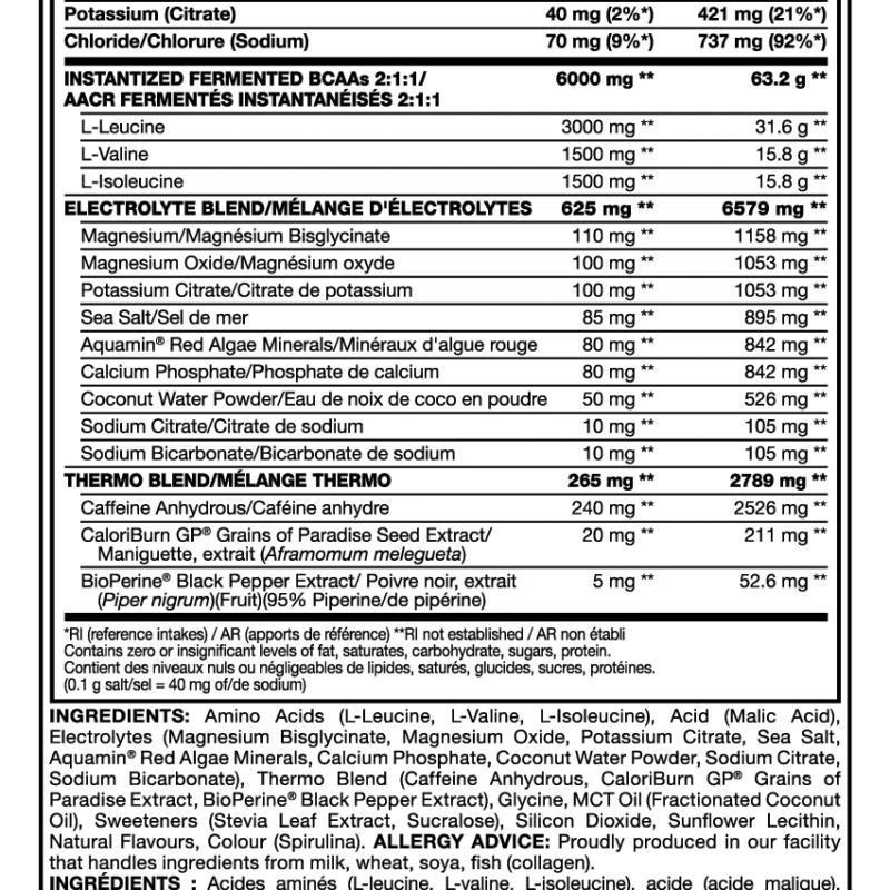 Mutant BCAAs THERMO 285g NutriSport